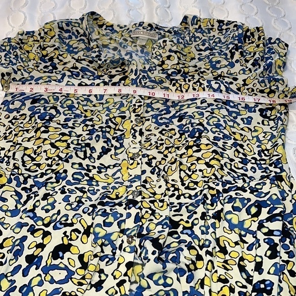 Dana Buchman women’s button up top large - Picture 8 of 9